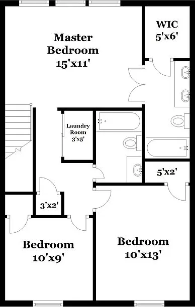 3 bed, 2.5 bath, 1370 sqft, $2,165 — Photo 2