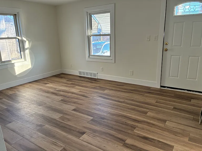 Front entrance to house, brings you right into your living room.