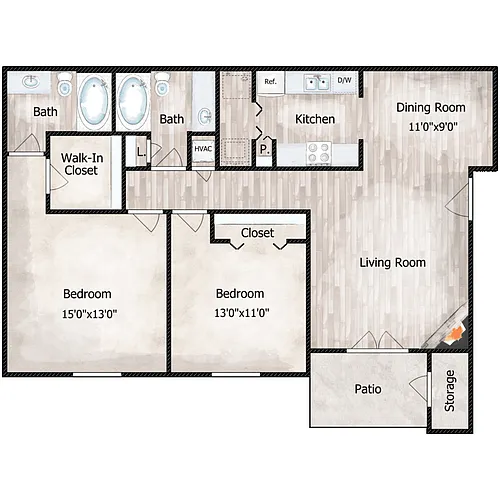Floor plan Channing