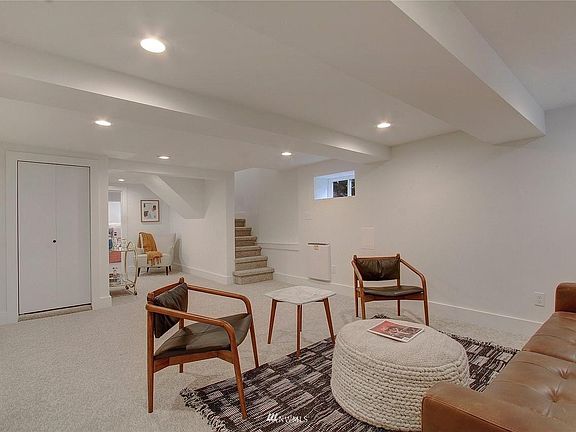 Living room, eating nook, large closet, stairs used for storage. (Door between units is kept locked.) *Please note: Our shared electric panel and water heater are in this lower unit. If a breaker is thrown, I may need access without giving 24 hour notice