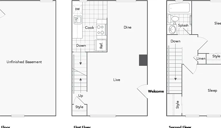 Beltsville 2-Bedroom Floorplan Beltsville 2-Bedroom Floorplan