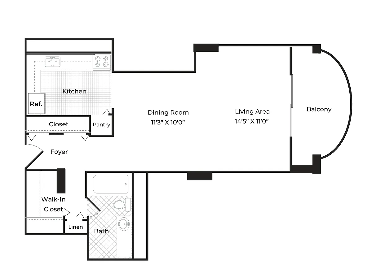 Floor plan Studio