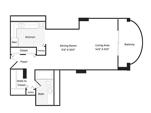 Floor plan Studio