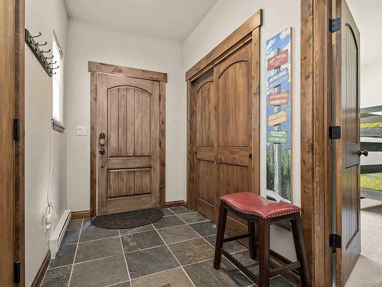 Entryway with Bunk Room in background