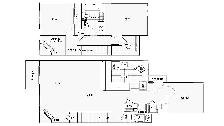 Floor plan 1517 Townhome