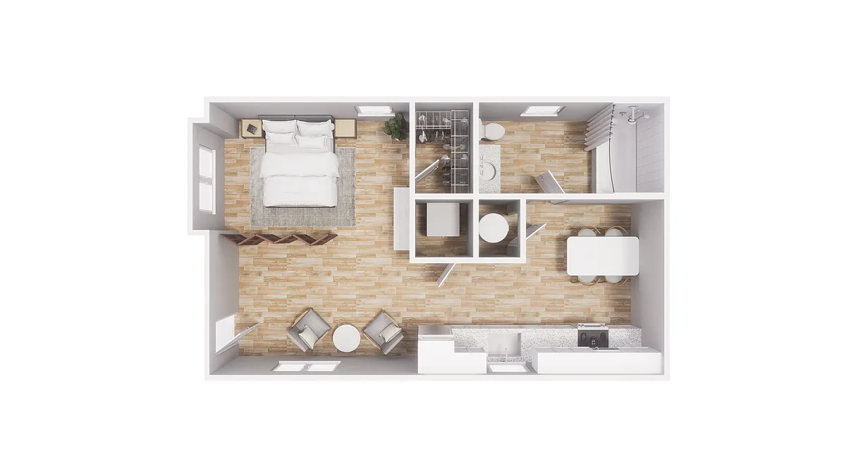 Floor plan 0x1 - 360 sqft - S1