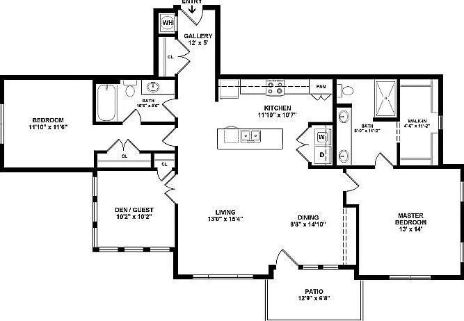 B4 Floorplan w Dimensions B4 Floorplan w Dimensions