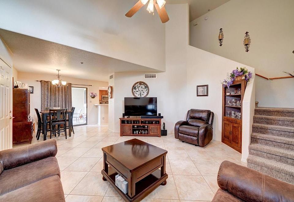 Open Living - 1,221 sq feet total living space with private garage and patio.