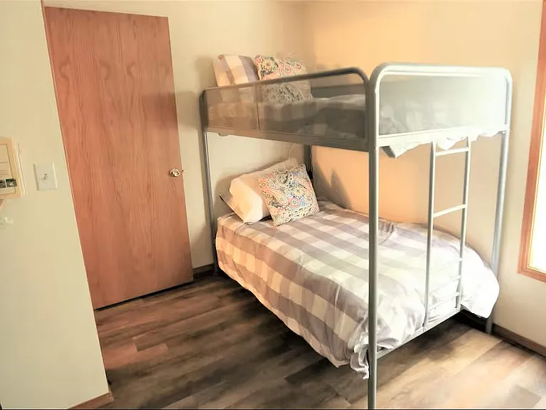 Second floor bedroom with bunkbeds