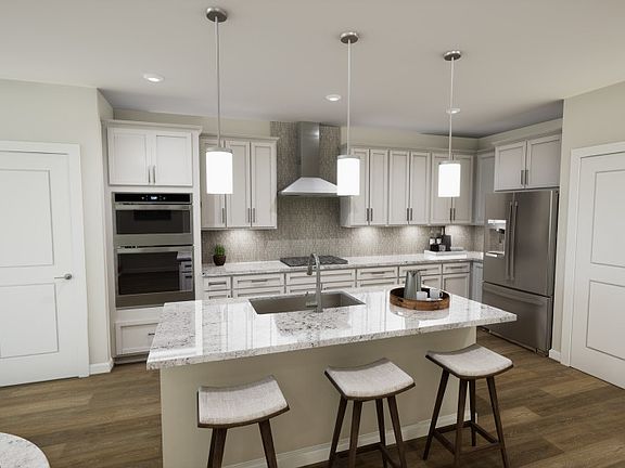 Open Floor Plan Centered Around the Kitchen