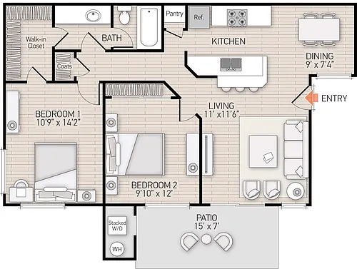 Floor plan Plan B