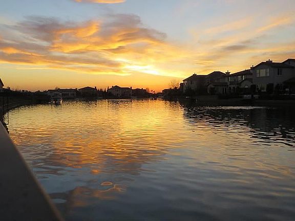 looking SW at sunset