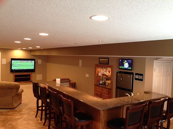 Finished Lower wet bar
