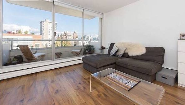 living room with blackout roller blinds