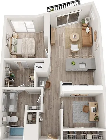 Plan B9 | 1 bedroom + den, 1 bathroom Plan B9 | 1 bedroom + den, 1 bathroom