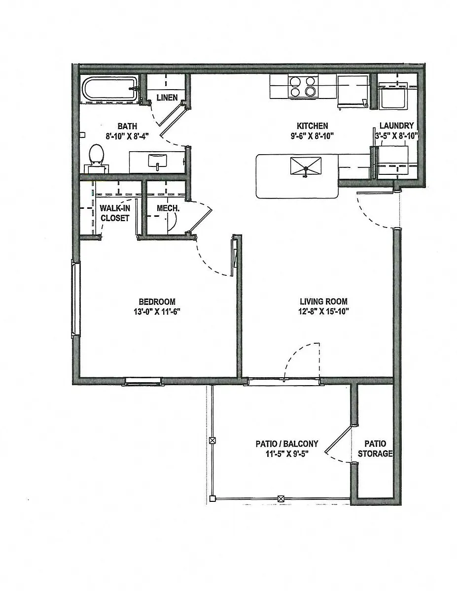 Floor plan WEA CREEK I Apartment
