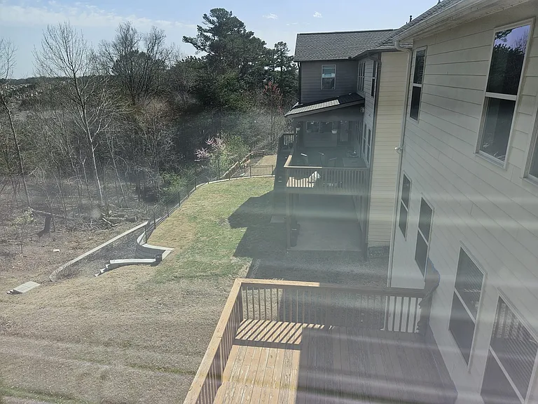 View of deck from Master bed room