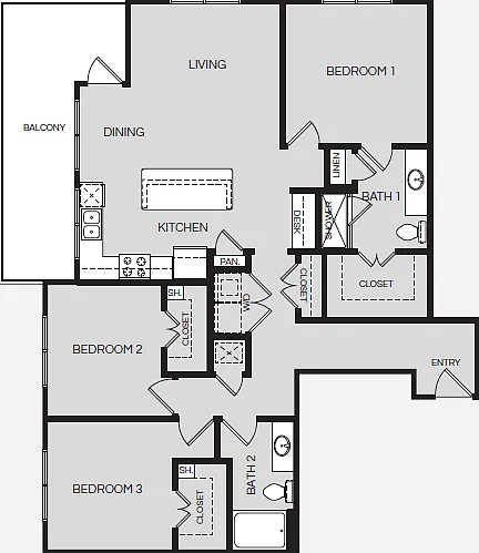 Pearl Washington C1 Floorplan Pearl Washington C1 Floorplan