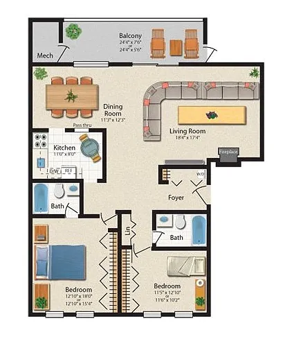 Floor plan RUXTON MODERN