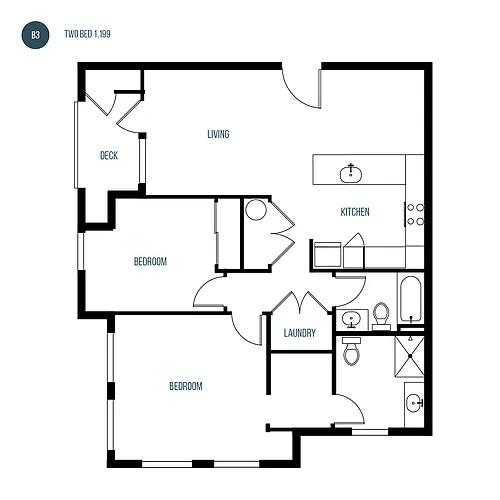 Floor plan B3