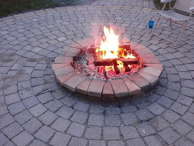 Back yard fire pit
