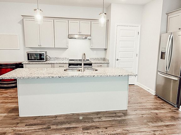 Kitchen with island.