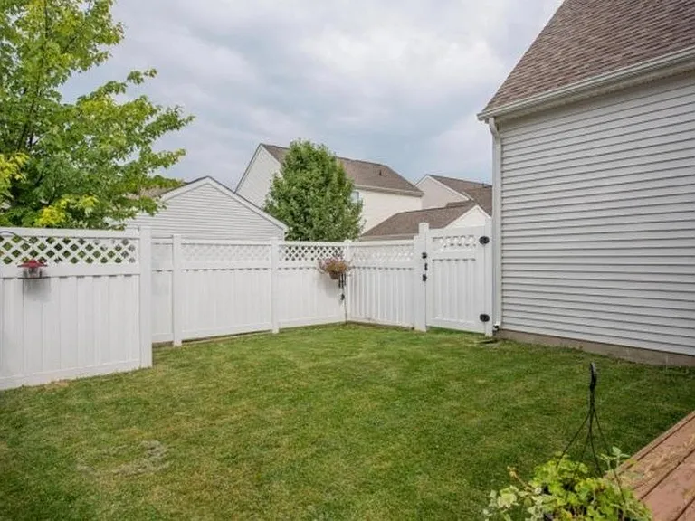 Fenced, private back yard