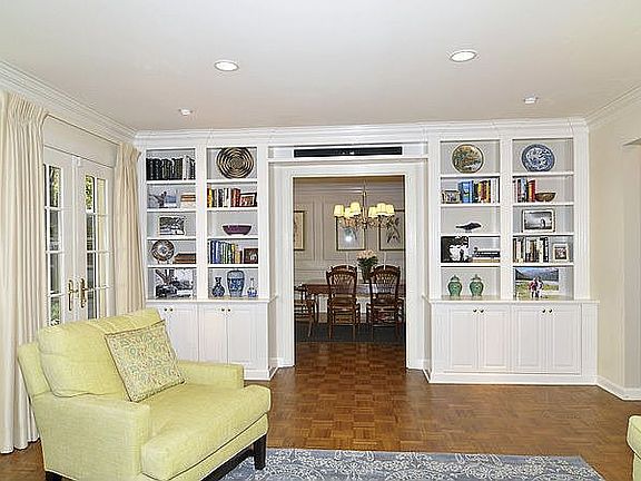 Living Room with Custom Built-ins