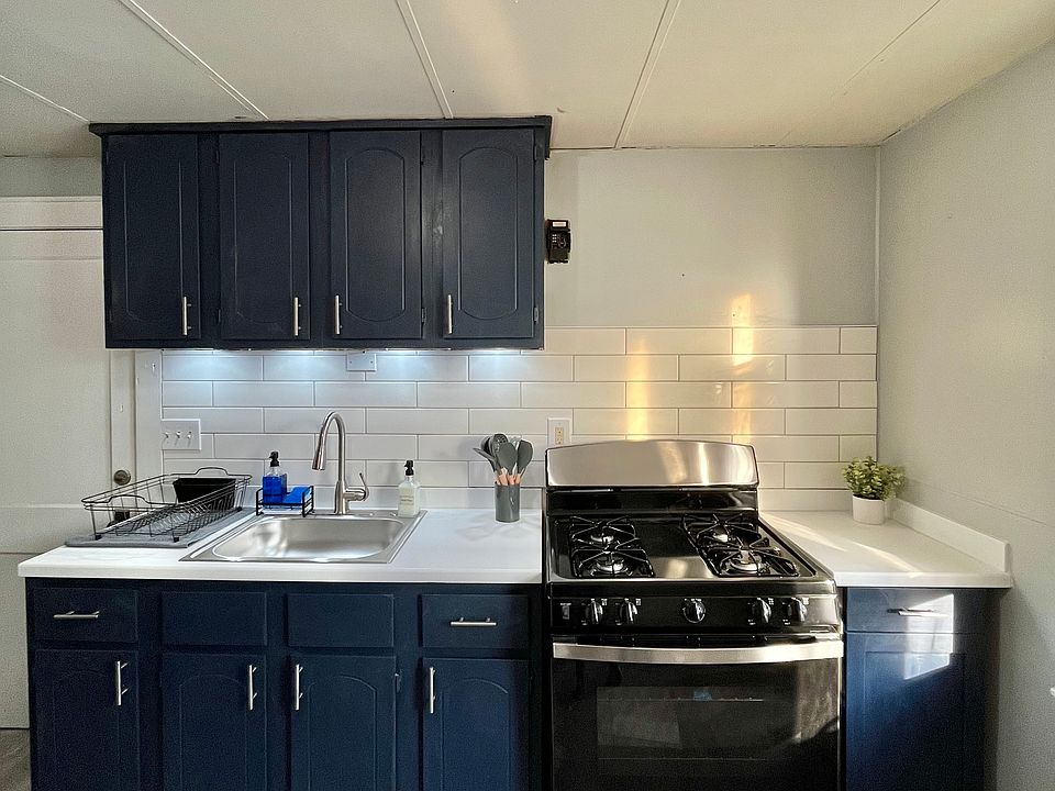 Lots of natural sunlight in fully equipped kitchen