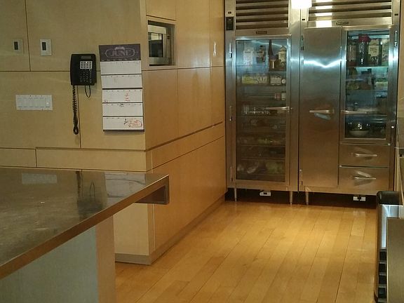 Maple wood floors, kitchen