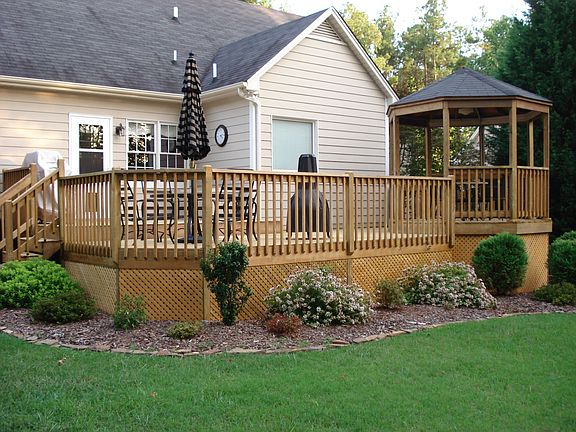 Deck and Back Yard