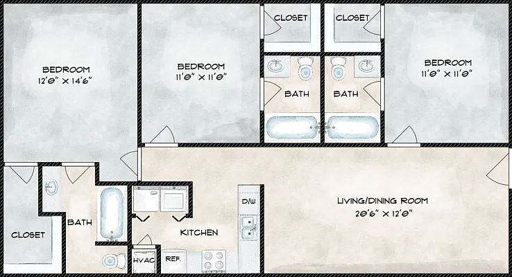 The William Floorplan Diagram