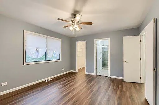 Master bedroom with a big walking closet!