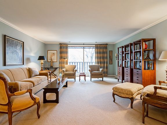 Spacious and bright living room with sliding doors to balcony.