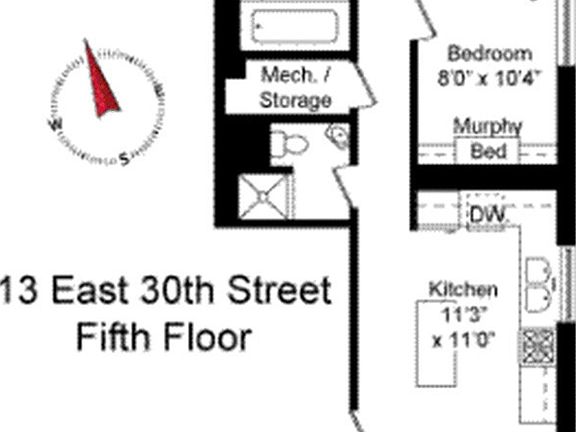 2nd image of 13 E 30th St APT 5