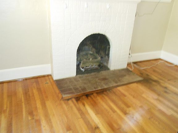 Living room with fireplace.