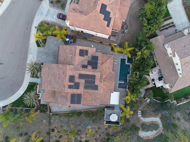 Overhead View of Residence