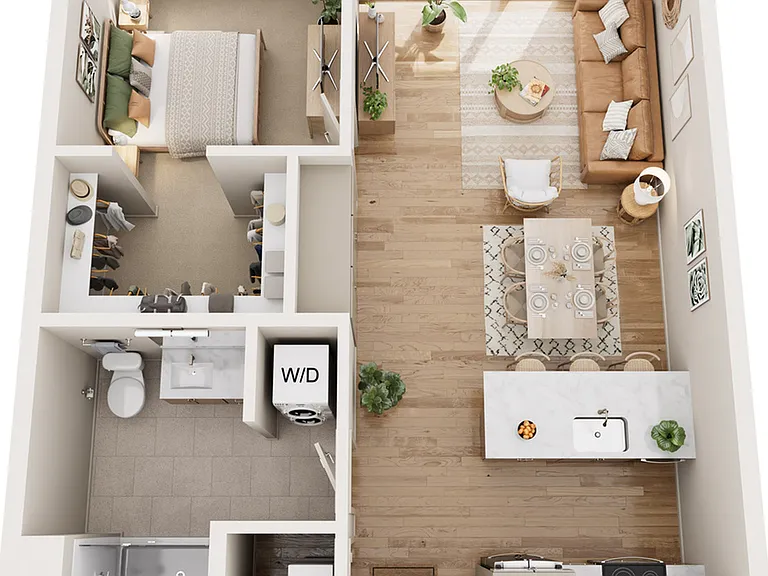 1 Bed 1 Bath in Glendale | 743 sq ft 1 Bed 1 Bath in Glendale | 743 sq ft