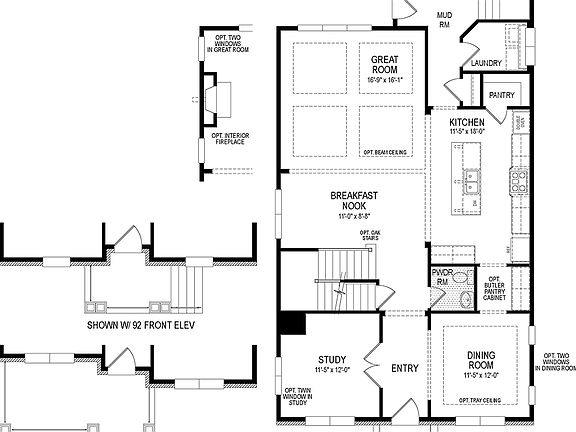 Standard First Floor Attached Garage