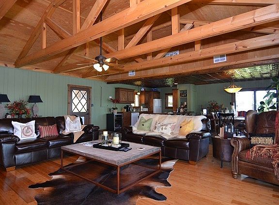 Open kitchen & living in guest house