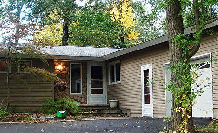 Notice the stonework by the front door