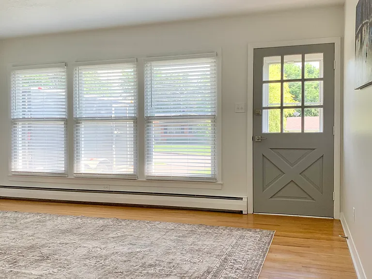 Living room and front entry