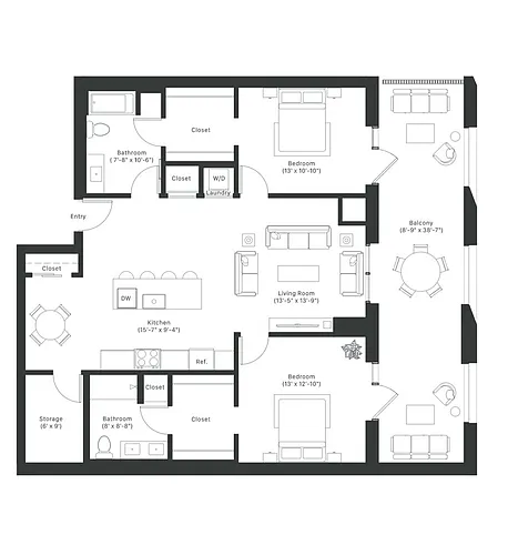 Floor plan B+D2