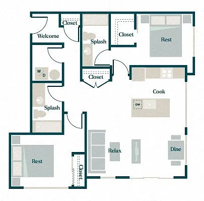 Floor plan Caladium