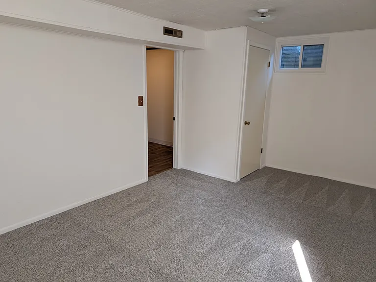 large basement bedroom
