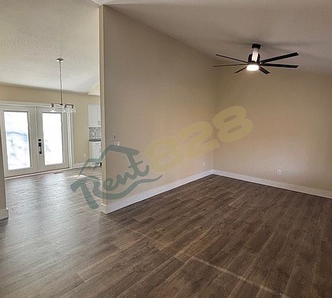 living room and dining area