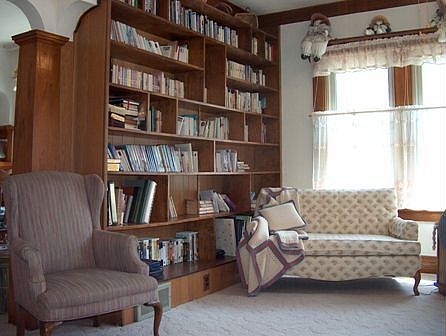 Library Den off Living Room