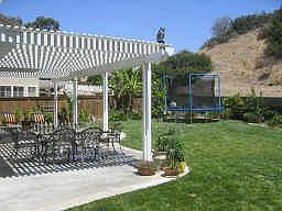 Large private back yard