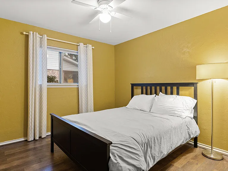 Bedroom with queen bed