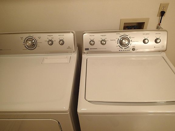 Washer & Dryer in bathroom